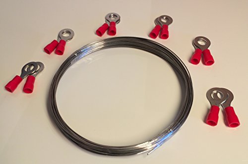 Styropor Schneidedraht Set / Styroporschneidedraht Set / Styropor / Heizdraht WDVS / 10 Meter 0,7mm inkusive 12 Ösen