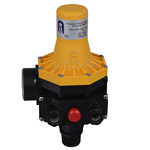 Agora-Tec Pumpen Druckschalter AT-DW-3 ohne Kabel zur Pumpensteuerung für Kreisel-, Tauch- Tiefbrunnenpumpen mit Betriebsdruck von 7 bar, AT 003 001 001 - 4