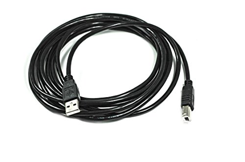 Kingfisher Technology 3m USB PC / Fast Data Synch Black Cable Lead Adaptor for HP Envy 4508 e-All-In-One Printer - 2