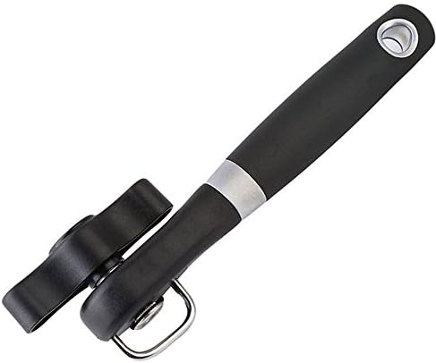 Garcoo Kitchen Collection Ergonomic Smooth Edge, Side Cut Manual Can Opener, Sharp Easy Turn Design with Soft Grips Handle. Premium Stainless Steel Blade, Cans Lid Lifter