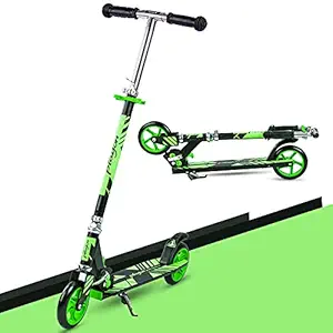 GoodLuck Baybee Playon Skate Scooter for Kids & Adults, 2 Wheel Smart Kids Scooter with Fold-able & Height Adjustable Handle-Runner Scooter with PU Wheels & Brake for Kids