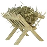 Elmato 10028 Heu-Futterraufe Holz, klappbar