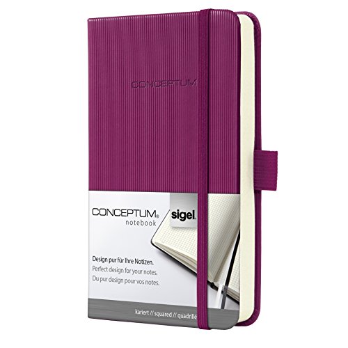 Preisvergleich Produktbild Sigel CO610 Notizbuch, ca. A6 Hardcover, kariert, pink, CONCEPTUM - viele Modelle