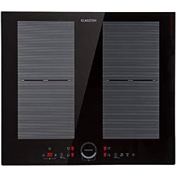 Klarstein Delicatessa 60 - Table de cuisson à induction, Encastrable, 4 zones, 7000W