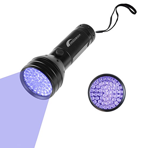 Moobom 51 LED Violet Taschenlampe UV-Licht Spot Detektor 3 Batterien Enthalten - 5