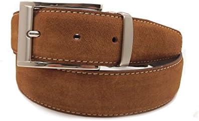 VAELLO - Adjustable suede belt , Color:Brown, Size:95