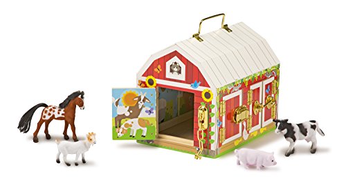 Melissa & Doug Wooden Latches Barn