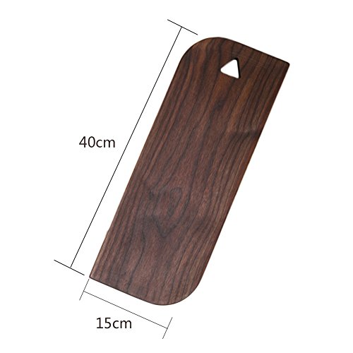 Schneidebrett Tranchierbrett 40*15*2cm aus Vollholz (B, Walnuss) - 2