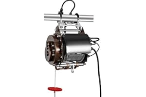 WARRIOR WINCHES Warrior 240v 800KG Scaffold Hoist with Pendant Remote Control – 30m Steel Cable, Portable, Hooks and Easily Mounts to Scaffolding, Overhead Lifting, Electric Pulley System, Ideal for Garage