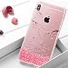 Produktbild iPhone X Hülle,iPhone 10 Hülle,Transparent Weich Silikon Ultra Dünn mit Kirschblüte Motiv SchutzHülle Hülle Crystal Case Klare Ultradünne Silikon Durchsichtig Blumen Muster Cover for für iPhone X/10