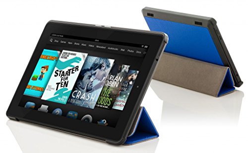 Forefront Cases® Neue Leder Hülle / Tasche / Case / Cover für Amazon Fire HD 6 Tablet (Oktober 2014) – Rundum-Geräteschutz und intelligente Auto-Sleep-Wake-Funktion mit 3-JAHRES-GARANTIE VON Forefront CASES – inkl. Eingabestift und Displayschutz - 2