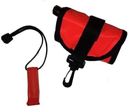 4 Ft Scuba Diving Dive Signal / Marker Tube with Inflator, (Safety Sausage) Crafted in the USA by 101Snorkel