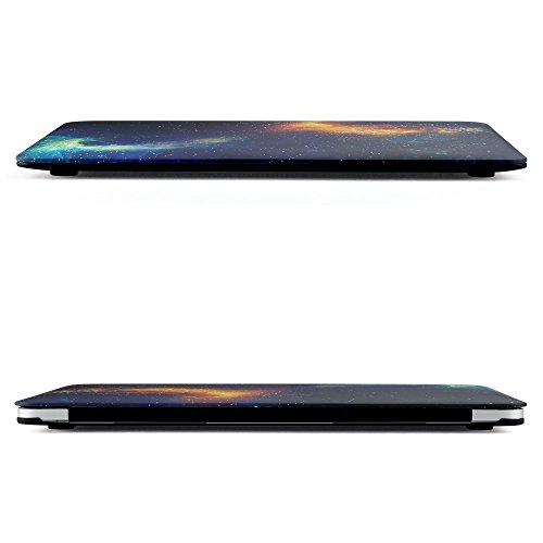 iDOO MacBook Schutzhülle / Hard Case Cover Laptop Hülle [Für MacBook Air 13 Zoll: A1369/A1466] – matt, schwarzer Nebel - 5
