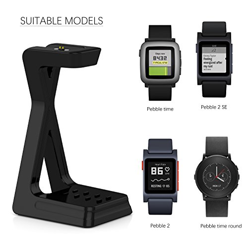Pebble 2 Ladegerät GOOQ Uhr Ladestation mit Mikro USB Kabel für Pebble 2 und Pebble time smart Uhr - 2