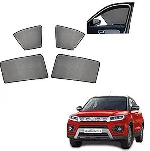 Auto Addict Car Half Magnetic Sunshade Curtain (Side Windows,4 Pcs) for Toyota Urban Cruiser