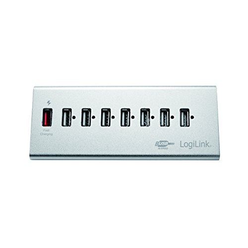 LogiLink USB 2.0 Hub 7-Port + 1x Schnell-Ladeport - 2