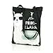 Produktbild Love Lama Collection Shopper's Umhängetasche mit Alpaca/ Schultertasche/ Jugendtasche mit Einem Lama/ Premium Quality / Made in Europe