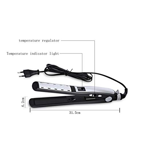 HuaTianMAO Five Files Temperature Control Ceramics Without Hurting The Hair Anion Hair Straightener Straight Hair Hairdressing  Color   Black 