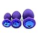 Produktbild ShineBlue silikon jeweled anal butt plugs - trainer spielzeug für erwachsene paare persönliche massagegerät liebhaber (violett und blau)