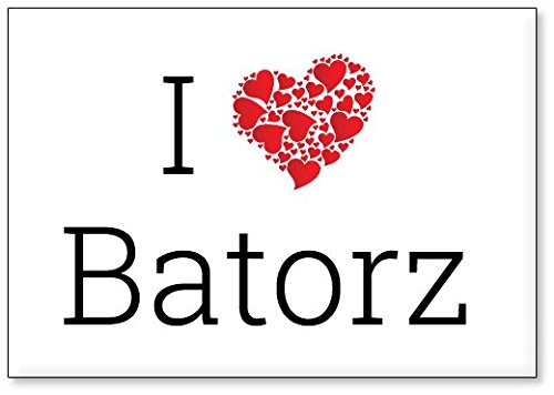 Mundus Souvenirs - I Love Batorz, fridge magnet (design 1)