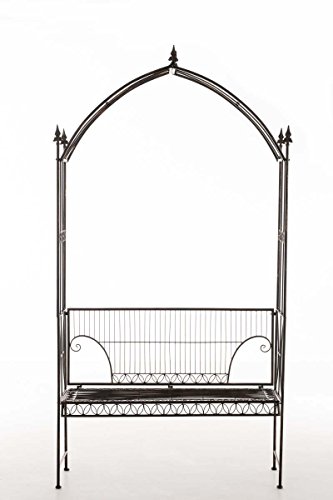 CLP Rosenbogen mit Bank NOSTALGIE, Eisen, Landhaus-Stil, 140 x 45 cm, Höhe 220 cm bronze - 2