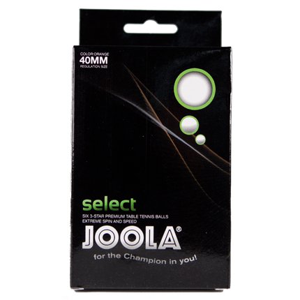 Preisvergleich Produktbild JOOLA Select Tischtennisbälle, 3 Sterne, 40 mm, Weiß, 6 Stück
