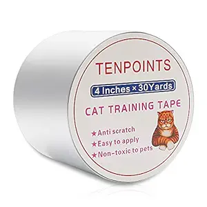 Ikebana Cat Scratch Furniture Protector, Cat Tape is Your Sofa, Carpet, Door and Child Safety Furniture Protector, 4 Inches x 30 Yards (33% Width)