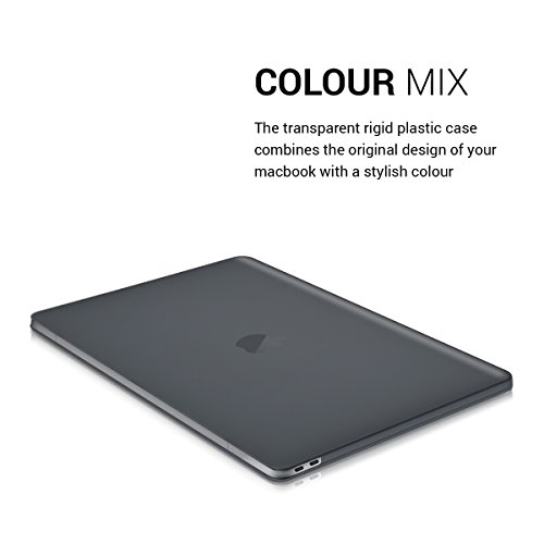 kwmobile Hardcase Laptop Hülle für Apple MacBook Pro 15″ (ab 2016) Touchbar – Schwarz dünne gummierte Schutzhülle Cover Case Tasche - 4