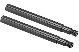 VGEBY1 Valve Extender, 2Pcs 60mm Alloy Inner Tyre Valve Extender Bicycle Presta Valves Extension Adaptor (Black) Bicycle and Spare Parts Ride for Cycling
