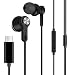 Produktbild LAMA USB C Kopfhörer In Ear Typ C Ohrhörer Type C Headset Headphones Earphones Earbuds für Huawei P20 Pro P20 Mate 10 Pro Google Pixel 2 HTC U11 Motorola Moto Z Xiaomi MI 8 6 MIX 2 2S Le Pro 3 Schwarz