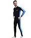 Schutz Neoprenanzug Tauchanzug Wetsuit titivate Full Cover Bescheidene Schwimm Wakeboarding Windsurfen Kitesurfing Badeanzug Surf Wasser Strand Wassersport Urlaub Tauchen Schnorcheln Neopren UPF 50+ Ganzkörper Schwimmanzug Sportanzug für Erwachsene,Kinder,Herren,Damen,Jugend (Blau, 2XL)