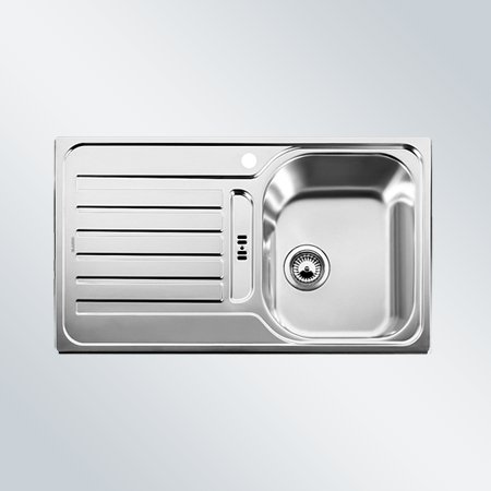 Preisvergleich Produktbild Blanco Spüle Lantos 45S Bürstfinish ohne Ablauffernbedienung