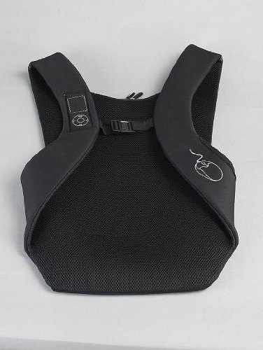 IDESK Rucksack-Weste für Laptops von 25,4-38,1 cm (10-15 Zoll), Schwarz / Grün - 5