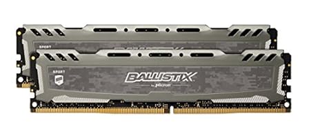Ballistix Sport LT 8GB Kit (4GBx2) DDR4 2400 MT/s (PC4-19200) SR x8 DIMM 288-Pin - BLS2C4G4D240FSB (Grau)
