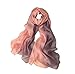 Produktbild UK_Stone Damen Elegant Einfarbig Farbverlauf Pink Schal Halstuch Gross Abendkleidung Stola Muttertag Geburtstag Geschenk