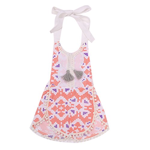 Preisvergleich Produktbild Baby Kinder Mädchen Ärmellos Strampelanzug Straps Hosen Jumpsuit Body Outfit
