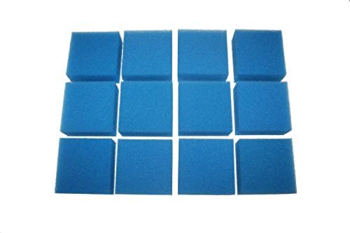 INGVIEE Pack of 12 Compatible Fine Aquarium Filter Sponge for Juwel Compact / Bioflow 3.0