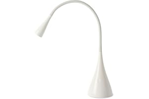 LAMPADA DA TAVOLO O SCRIVANIA PERENZ-5912B IN PLASTICA FLEX COLORE BIANCO LED 3W 300LM 3000K