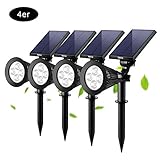 Die Solarbeleuchten mit voller Aufladung kann 6-8 Stunden beleuchten -- Durch die Sonnenkollektoren Leistung bis zu 1,5 W, die Batterie wird schneller aufzuladen. Ihr Garten kann durch diese Solarleuchten für ganze Nacht beleuchtet werden.