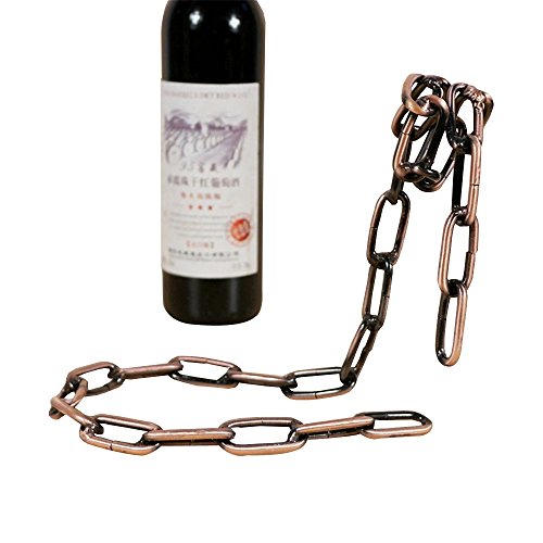Golden Seeds Kette Weinflaschenhalter Bottle Holder Magie Chain Hängeweinregal Weinständer - 3