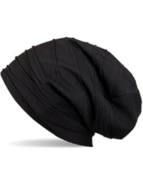 styleBREAKER Beanie Mütze mit Falten Muster, Slouch Longbeanie, Unisex 04024053