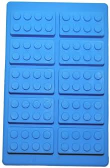 GITW Lego Block Style Brick Ice/Chocolate Party Mould Tray Maker (Blue)
