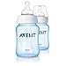 Philips AVENT SCF685/27 Classic Feeding Bottle (Blue, 260ml, 2-Pack)