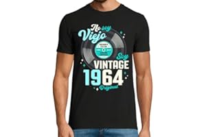 LATOSTADORA Camisetas Regalo 60 Cumpleaños Hombre - Camiseta 60 Años Hombre - Camiseta 1964 - Camiseta Graciosa Regalo Cumple - Regalos Originales Hombre 60 años - Ideas Para Cumpleaños 60 Aniversario