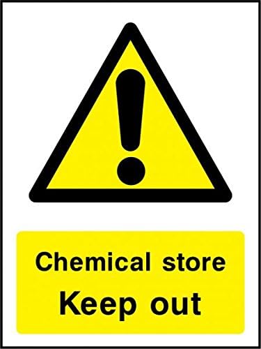 Signtime | Chemical store keep out sign | Business Safety | Toxic | Farming | Warning | Agricultural | Health and Safety | ISO | Made in UK (Corrugated Plastic)