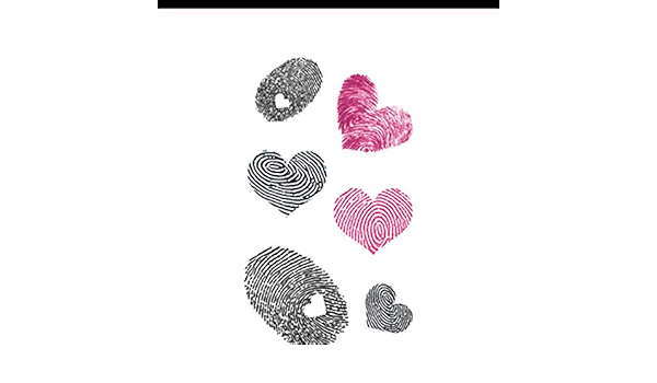 Lfvguiop Wasserdicht Temporare Gefalschte Tatowierung Aufkleber Rosa Schwarz Fingerabdruck Liebe Herz Design Korperkunst Bilden Werkzeuge Pcs 3 Amazon De Beauty