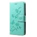 Produktbild jbTec® Flip Case Handy-Hülle Book #S26 Schmetterlinge & Blumen passend für Motorola Moto G5 - Handy-Tasche Schutz-Hülle Cover Handyhülle Bookstyle Booklet, Farbe:Mint-Grün, Modell:Motorola Moto G5