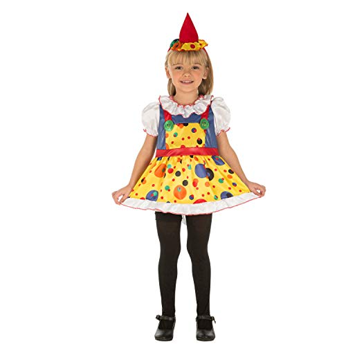 Talla nica Creaciones Llopis Disfraz De Payasa Rayas Para Bebe Hasta 