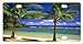 Produktbild Ganheuze Best Design Ganheuzedy Tropical Paradise Beach with Palm Trees and The Sea Ocean Theme Metal License Plates for Front of Car 12" x 6"