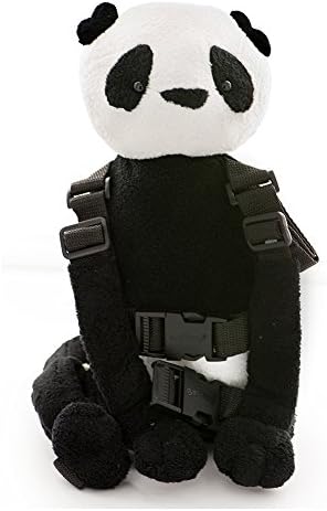 Berhapy 2 in 1 Lovely Panda Toddler Cartoon Animal Backpack Baby Safety Harness with Leash Strap for Children’s Walking